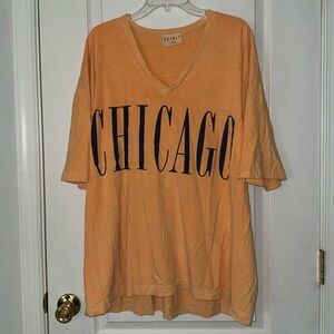 vintage Chicago oversized T-Shirt one size v neck